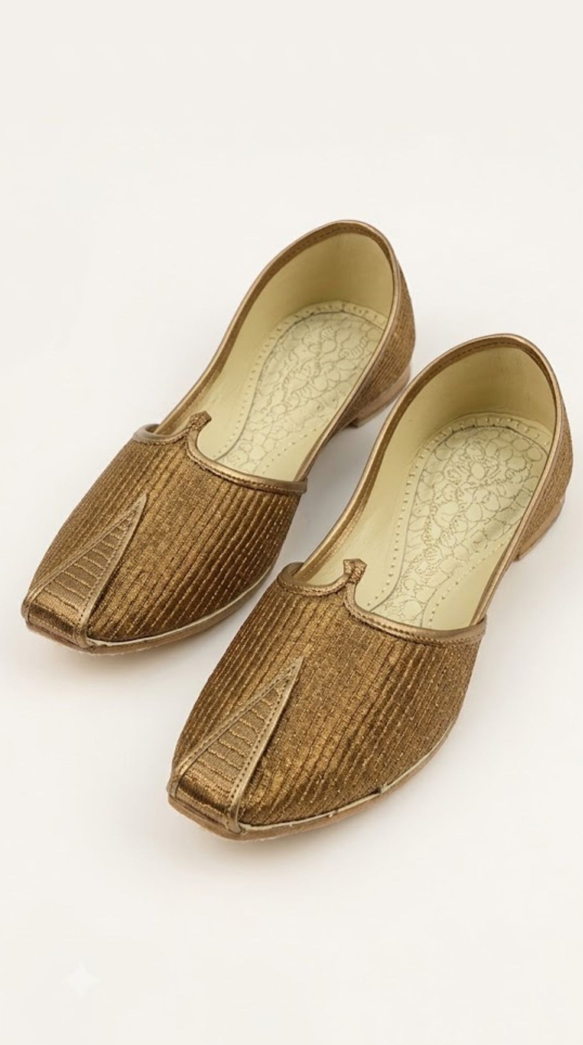 Copper Zari Mens Jutti