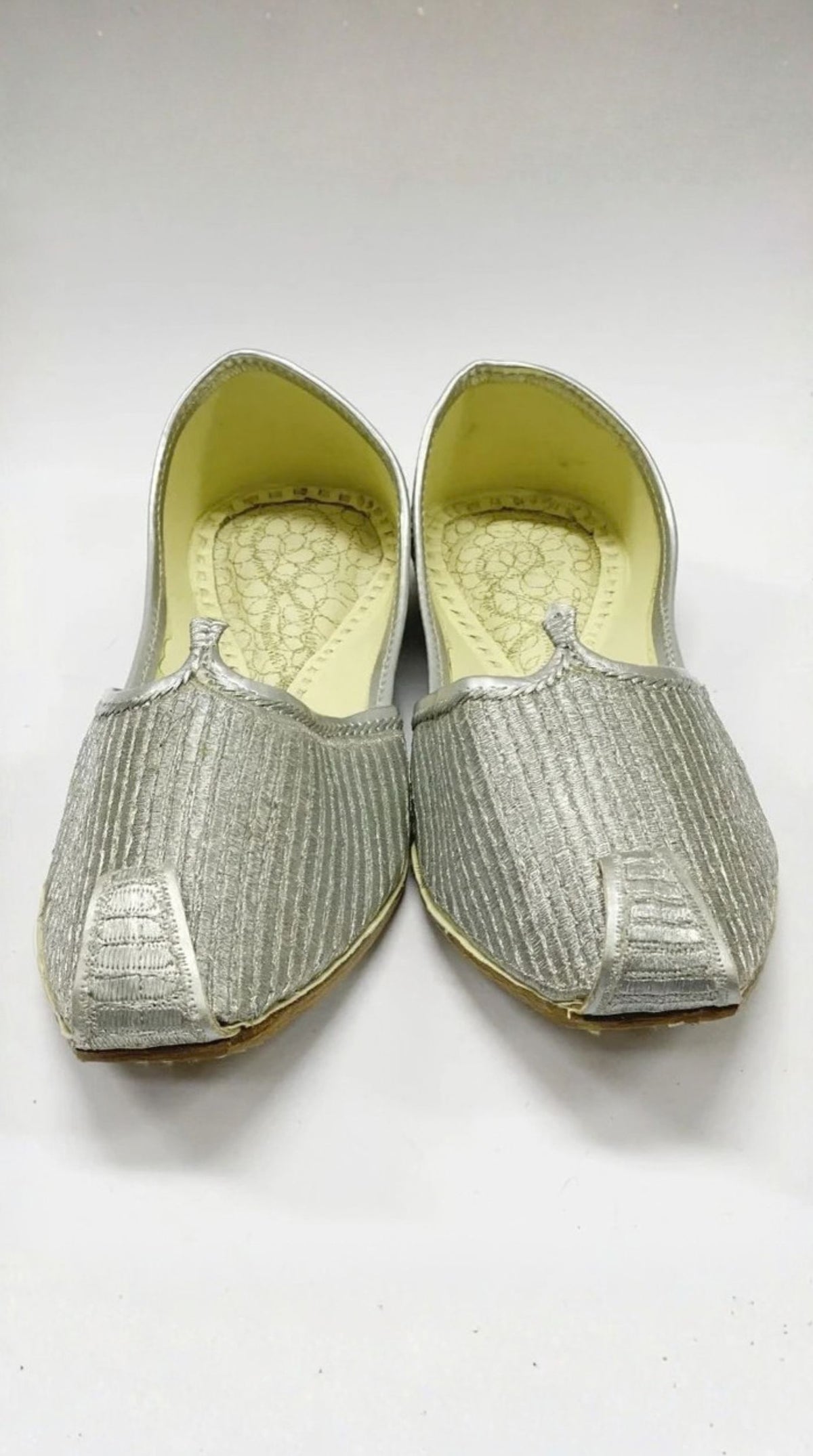 Silver Zari Mens Jutti