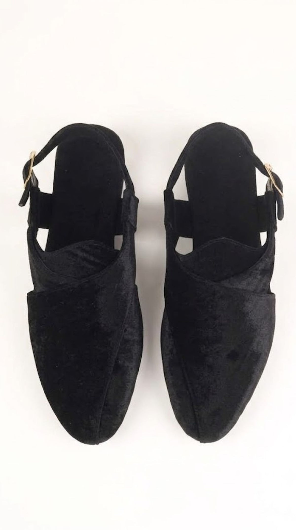 Black Velvet Mens Jutti Pair