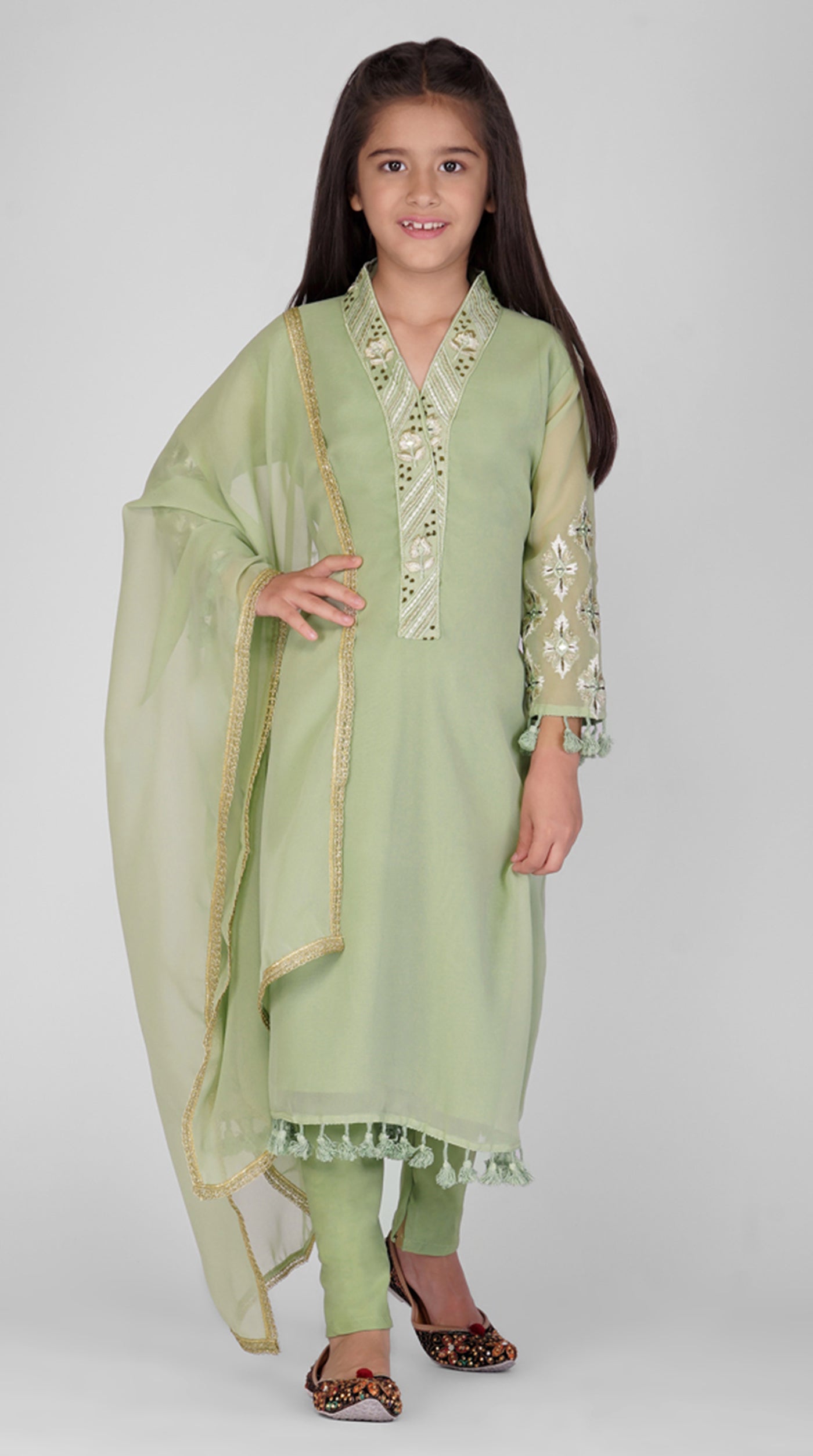 Georgette A-Line Suit Set