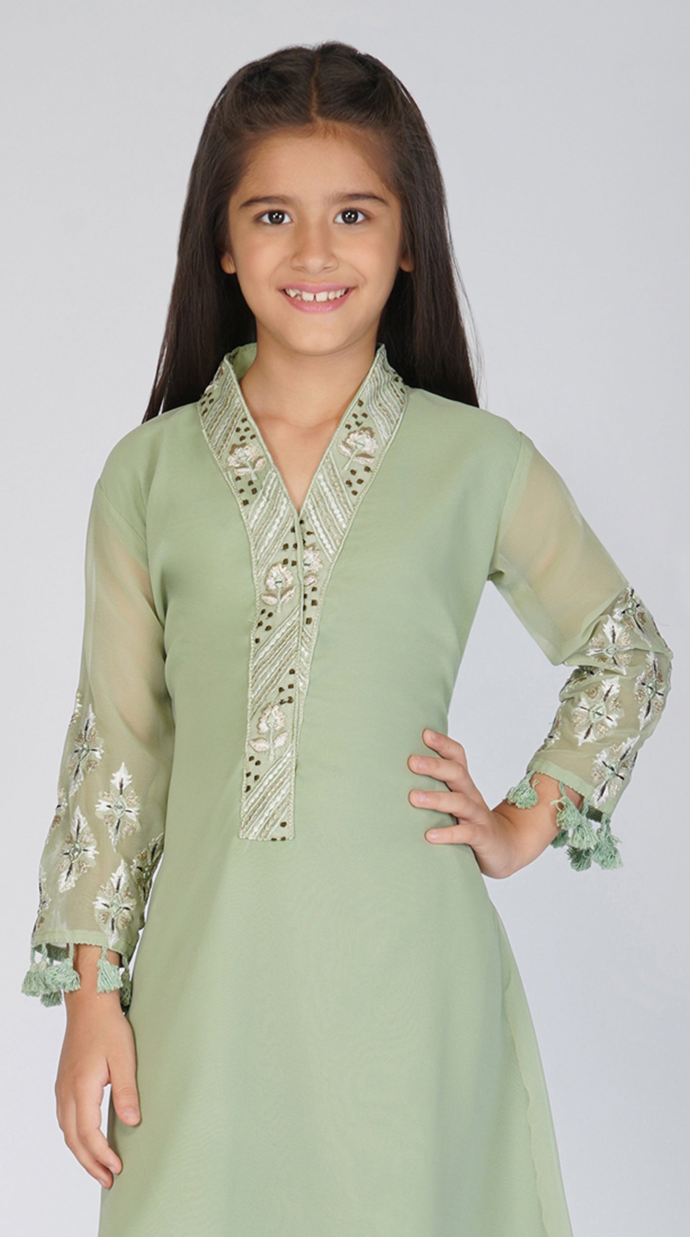Georgette A-Line Suit Set