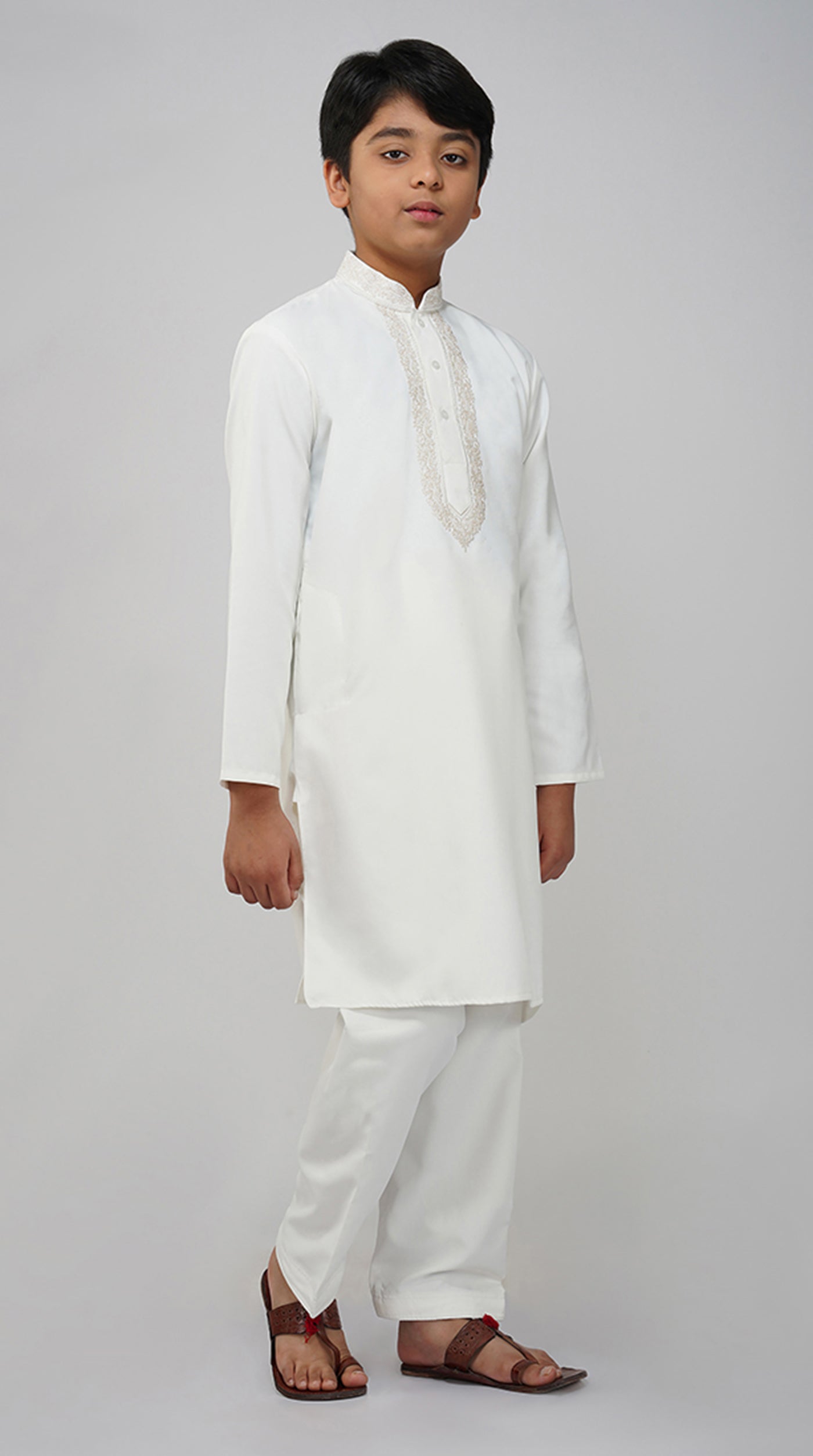 Boys Embroidered Kurta Set