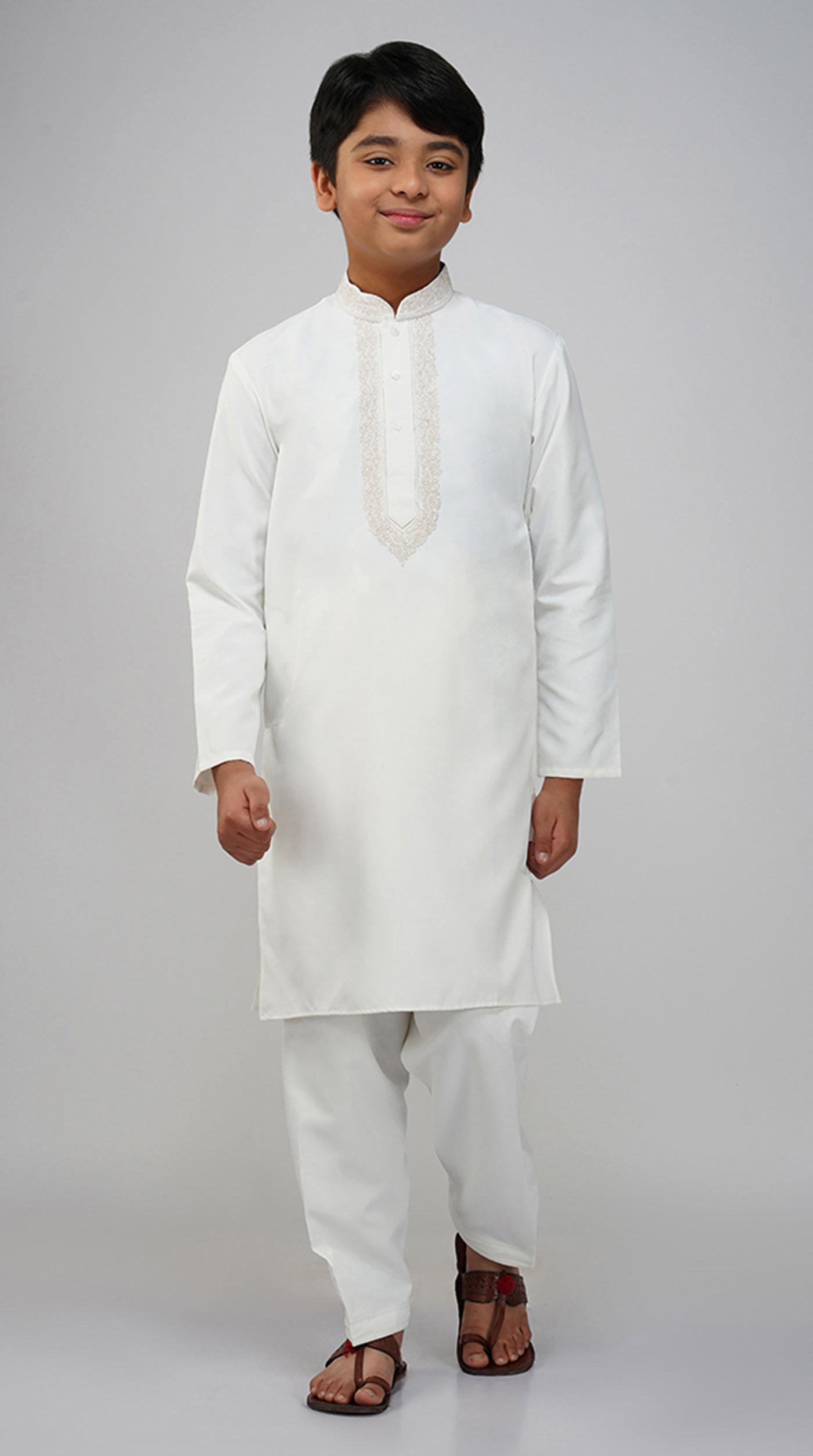 Boys Embroidered Kurta Set