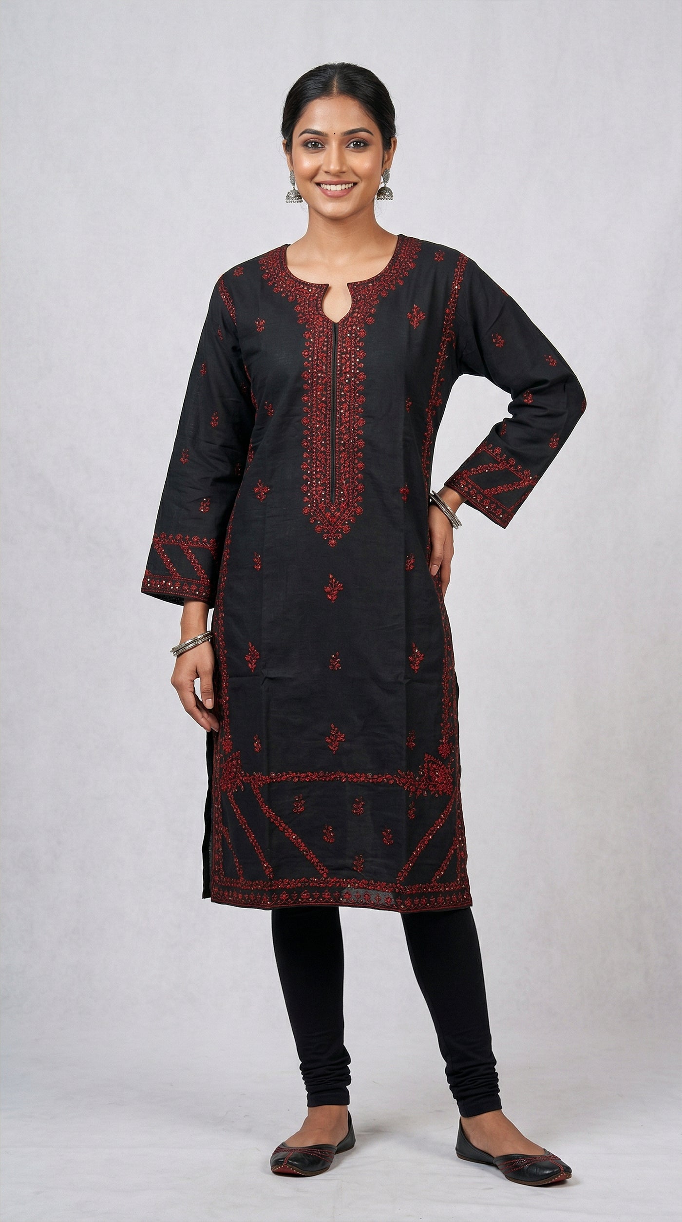 Black Rayon Kurti
