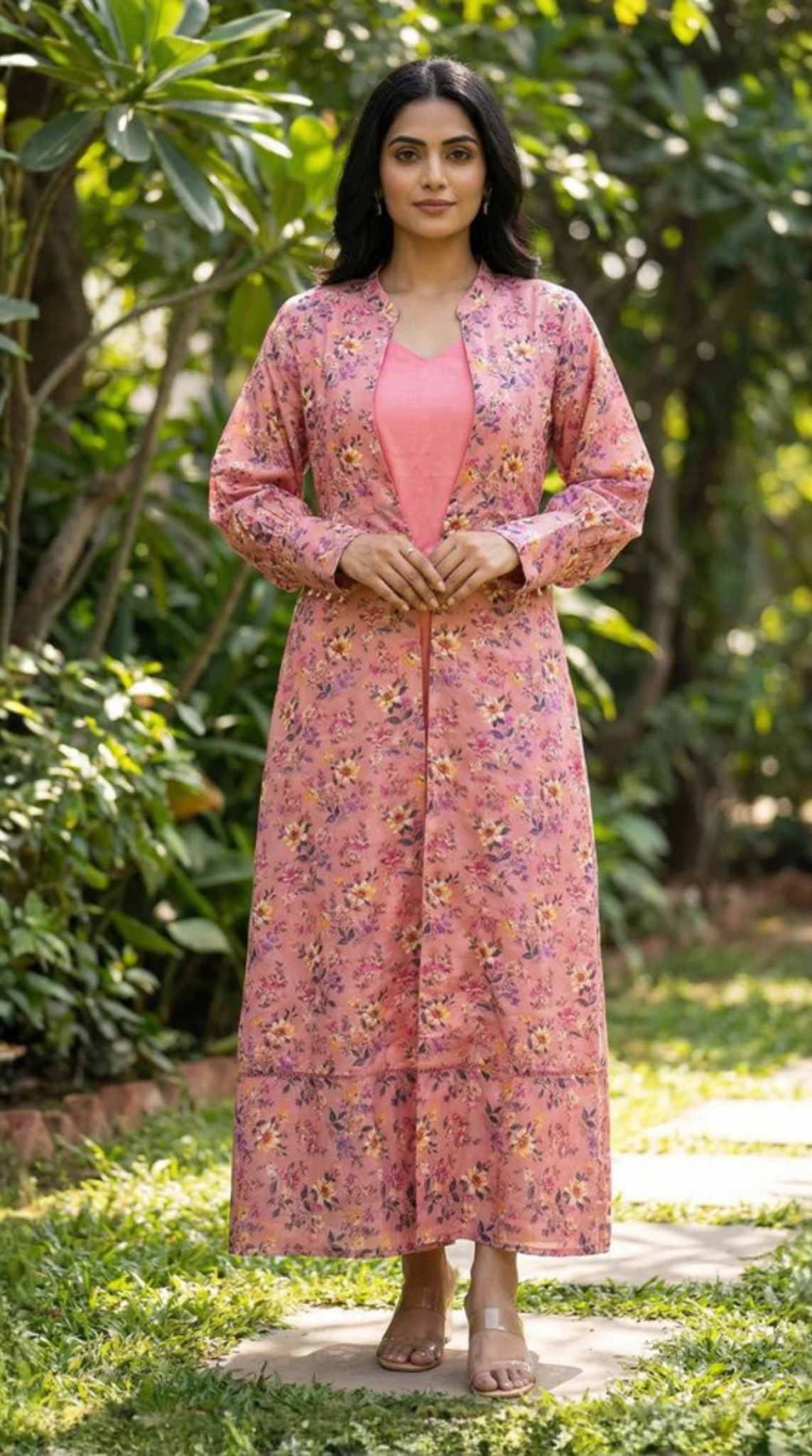 Pink Jacket Suit Set