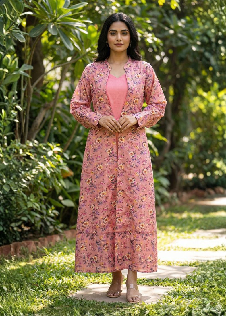 Pink Jacket Suit Set