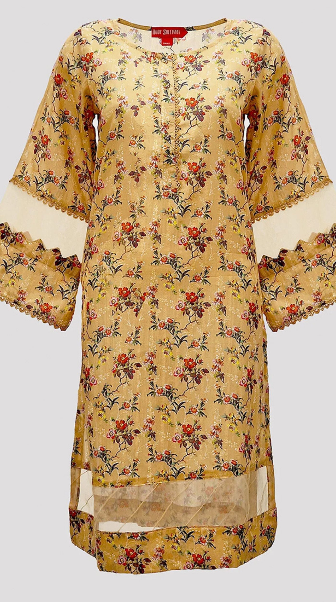 Gold Lawn Printed Co-ord Set