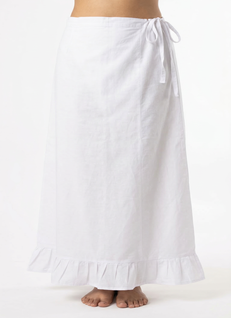 White Saree Petticoats