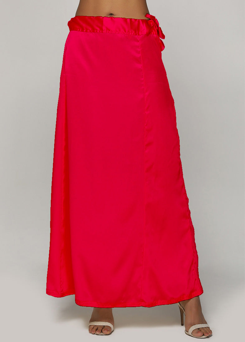 Classic Red Satin Petticoat