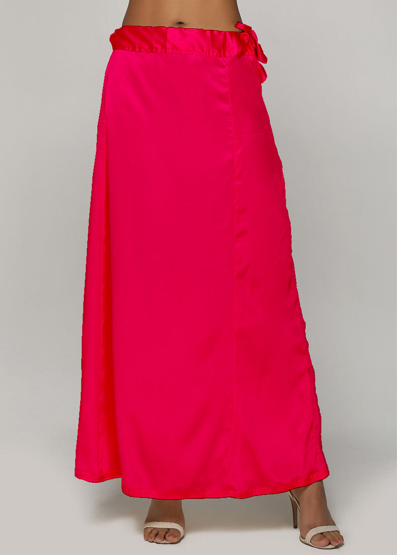 Classic Rose Pink Satin Petticoat
