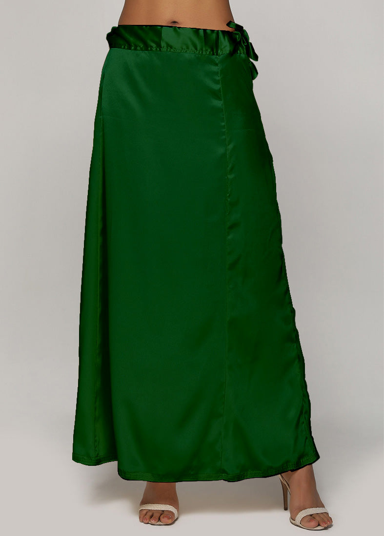Classic Bottle Green Satin Petticoat