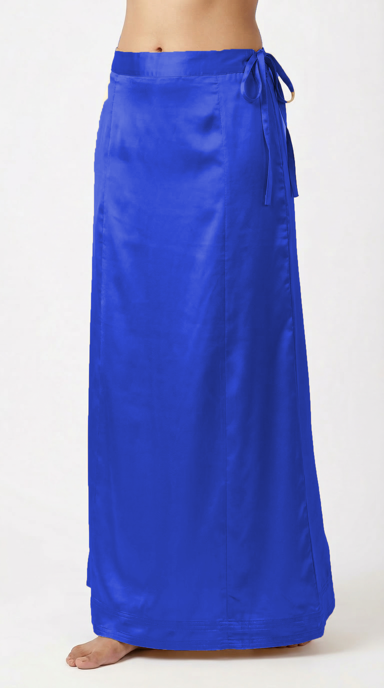 Navy Blue Satin Saree Petticoat