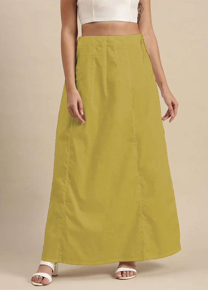 Classic Mendhi Green Cotton Petticoat