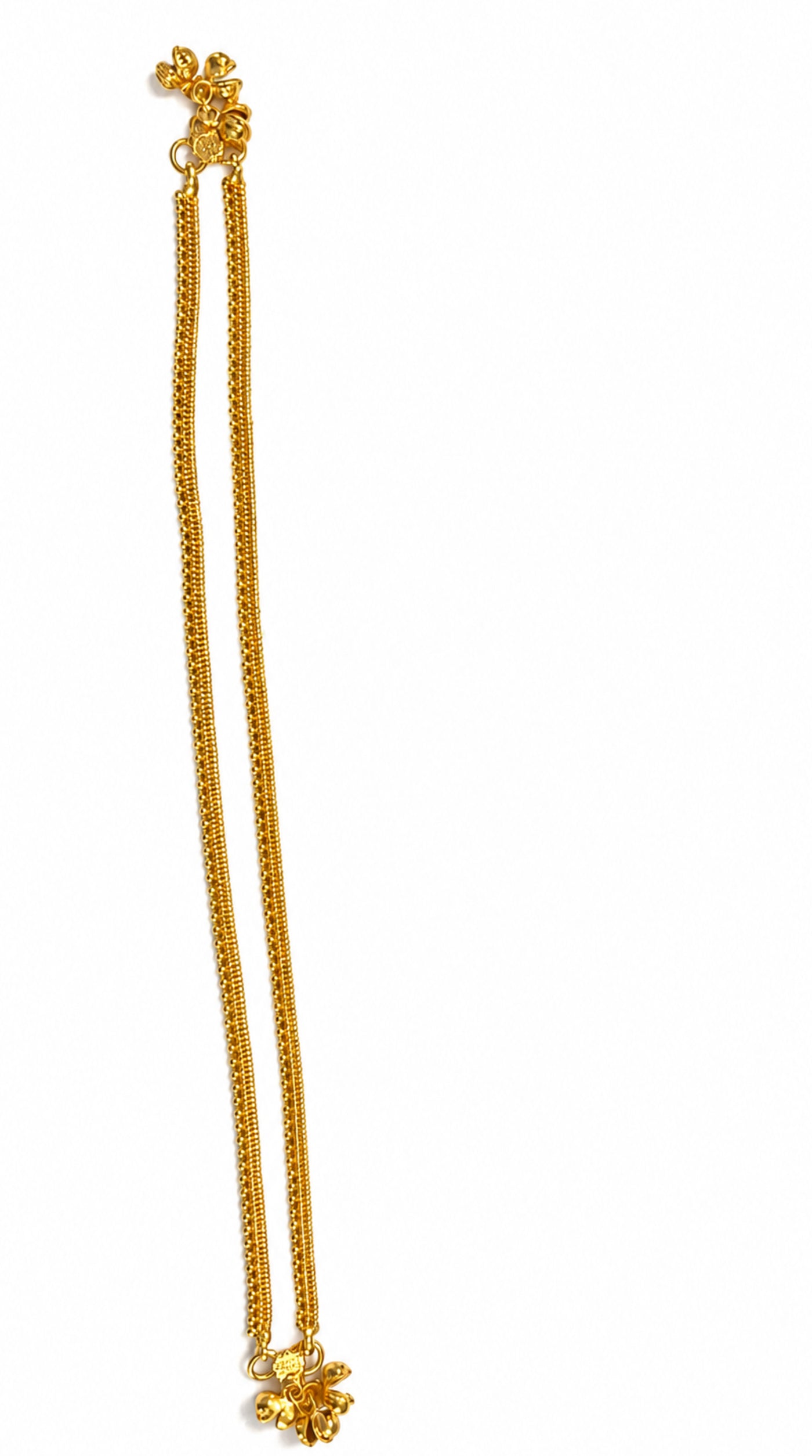 Gold Plated Plain Chain Payal