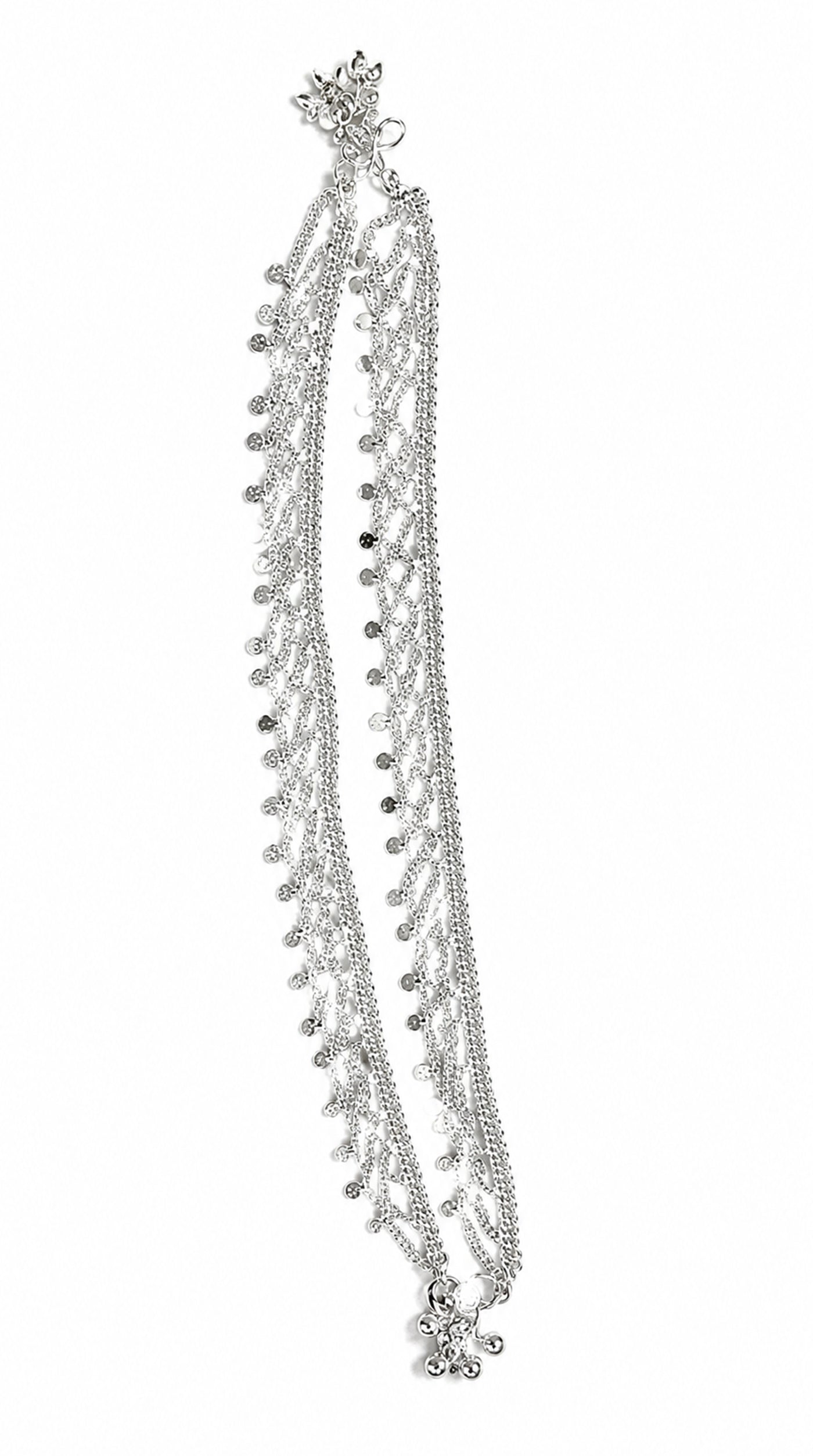 Silver Plated Triple Layer Payal