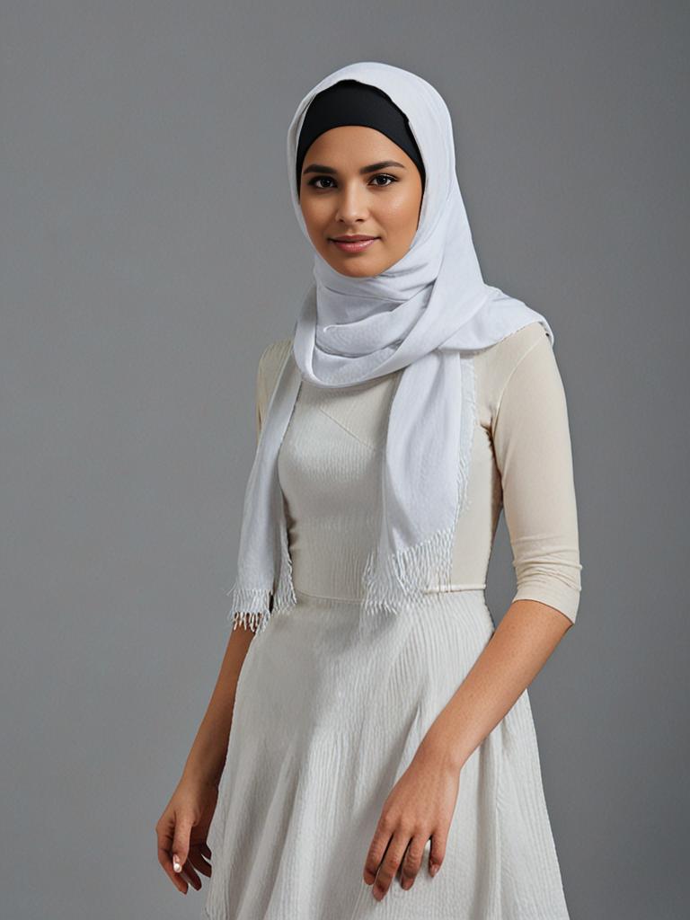Off-White Cotton Soft scarf