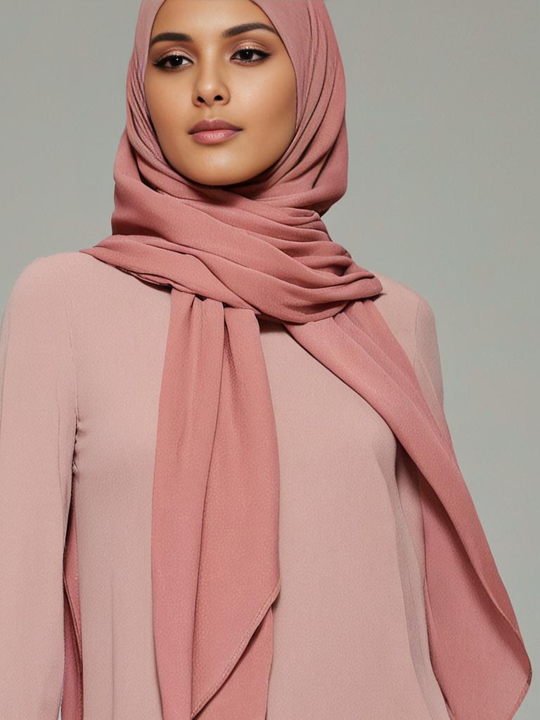 Blush Georgette Soft scarf