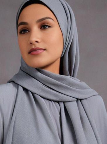 Grey Georgette Soft scarf