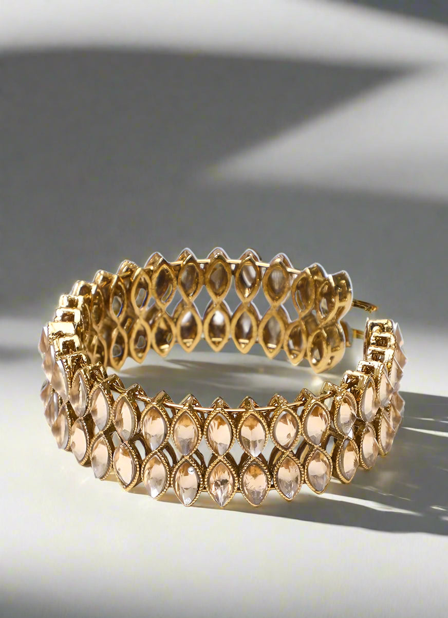 Buy Gold stonework bangles