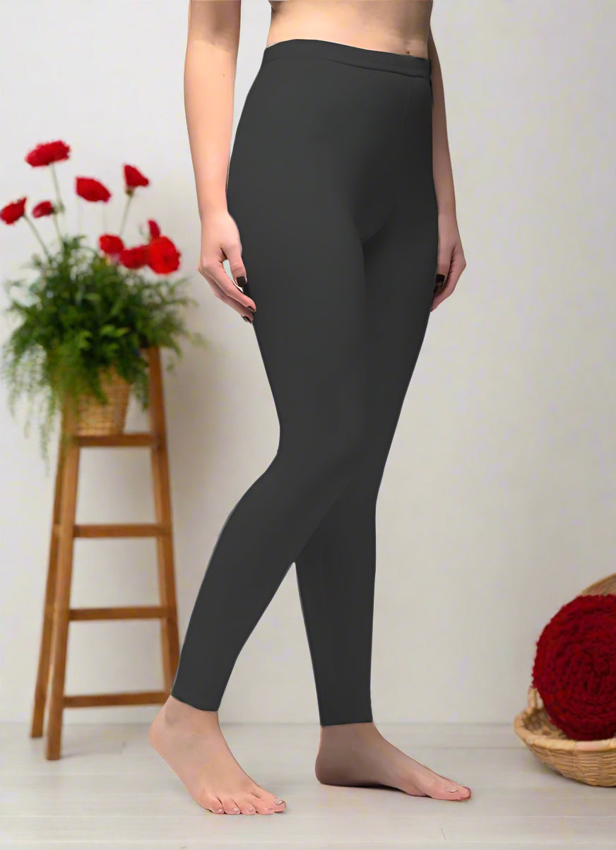 Buy Dark Grey Lycra Leggings in UK Diya Online