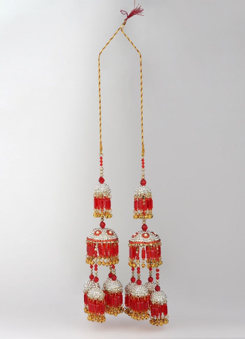 Buy Maroon Silver Diamonte Ghungroo Kaleeras