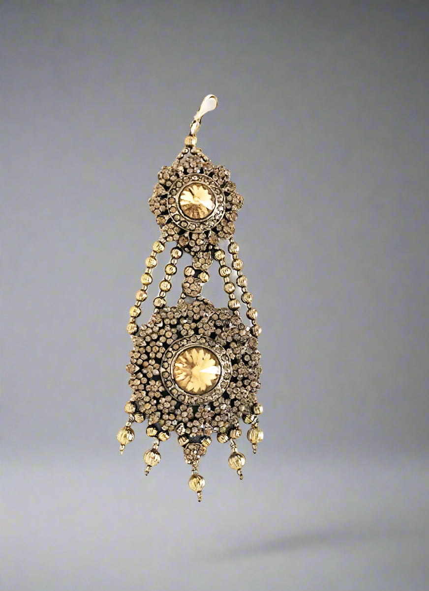 Buy Topaz Diamonte Side Passa-Antique Gold-STD