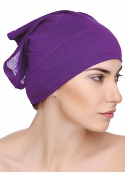 Purple Hijab Tube Cap