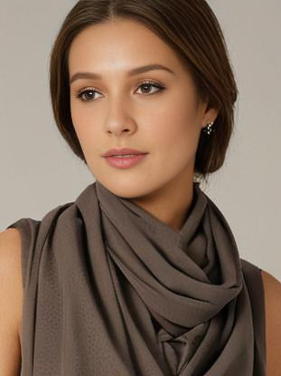 Mouse Brown Georgette Soft scarf
