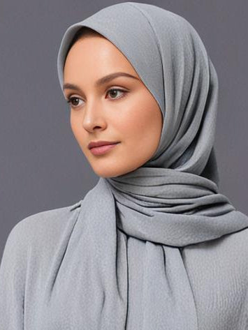 Light Grey Cotton Soft scarf