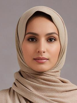 Beige Cotton Soft scarf