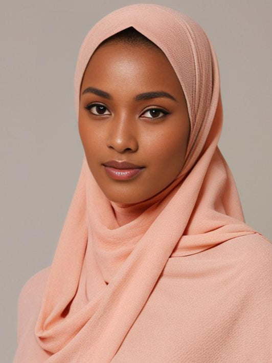 Peach Cotton Soft scarf