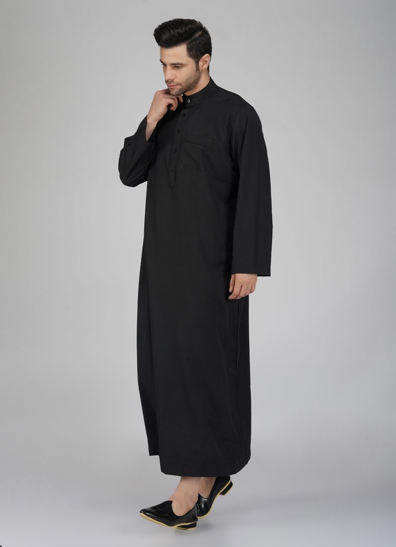 Buy Men's Black Long Jubba
