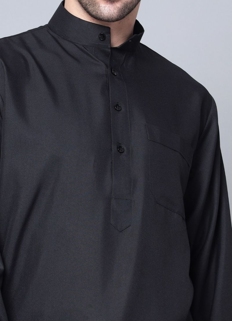 Buy Men's Smart Black Long Jubba