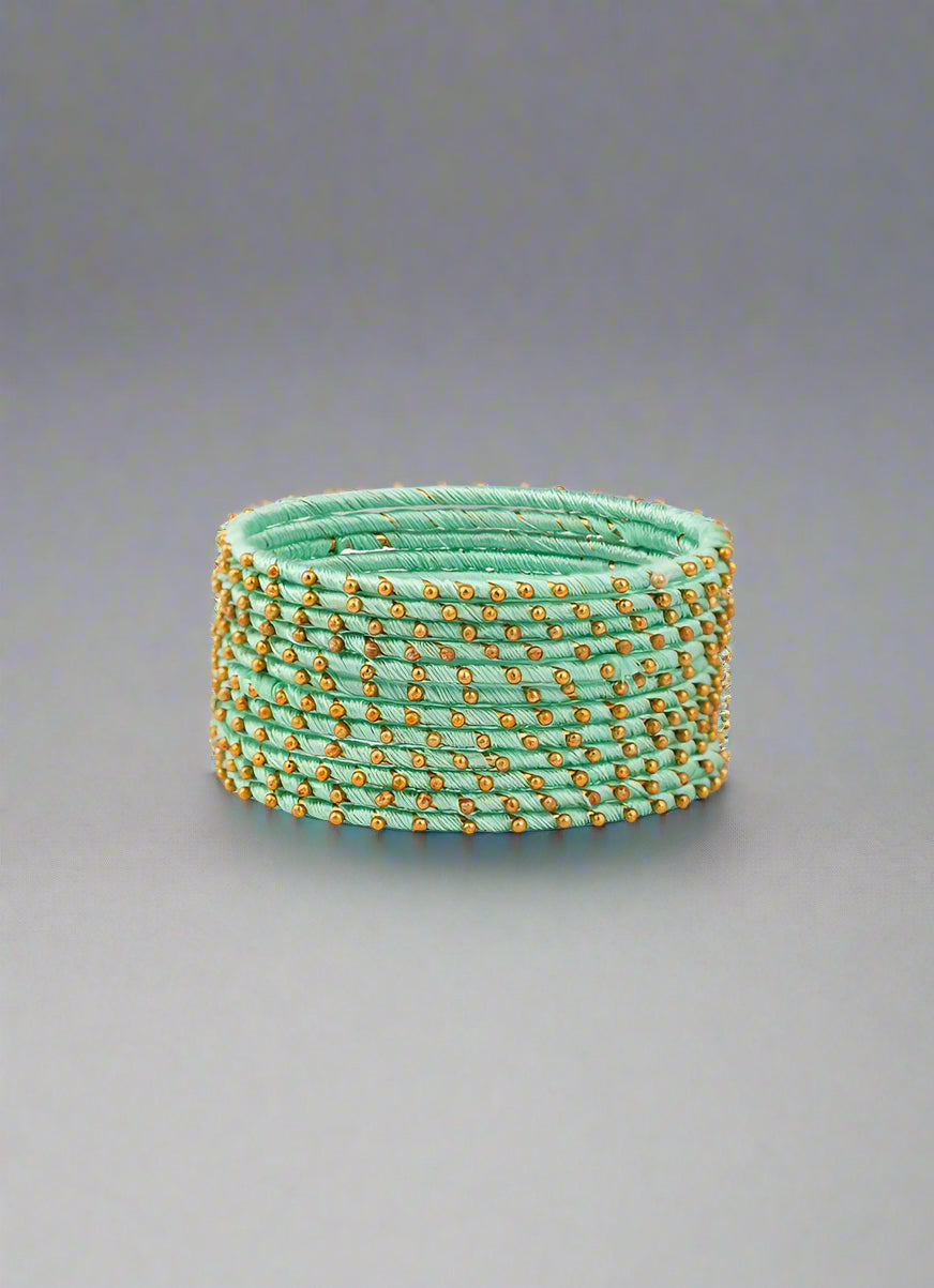 Buy Kids Mint Green Bangles Set