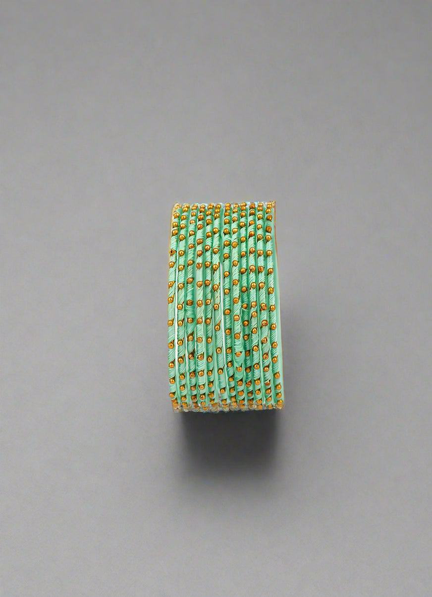 Buy Kids Mint Green Bangles Set