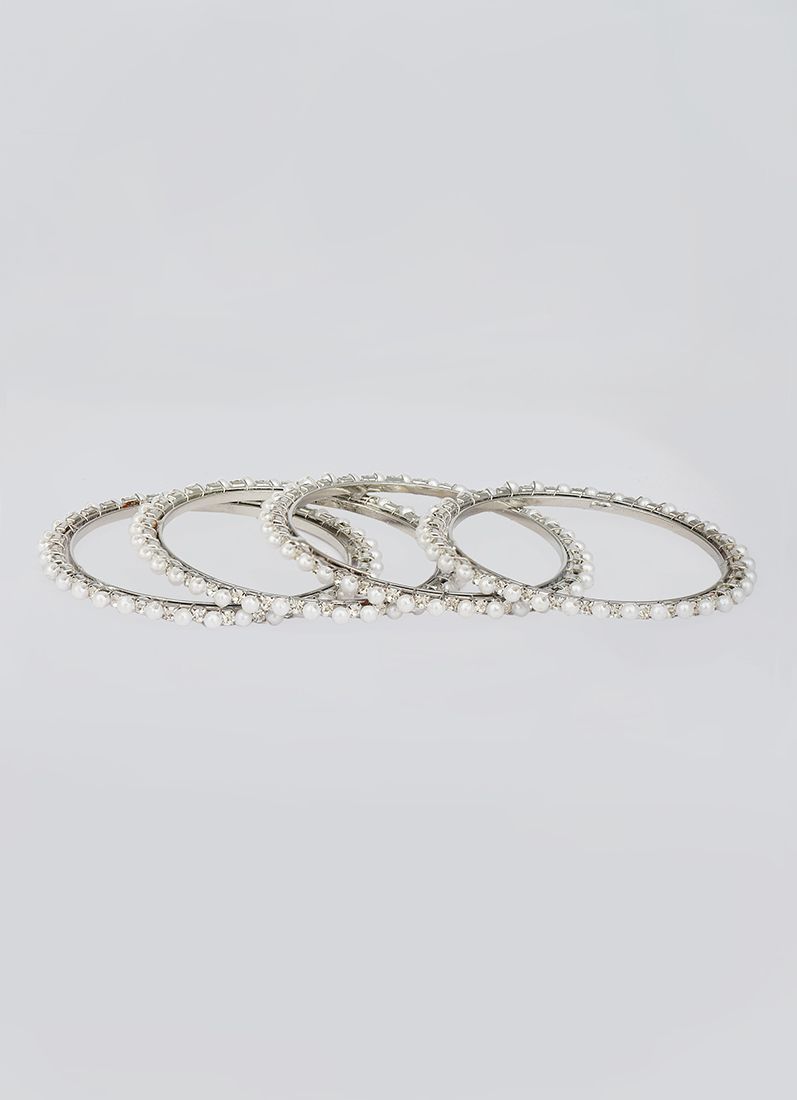 Buy Kids Silver Bangles Set