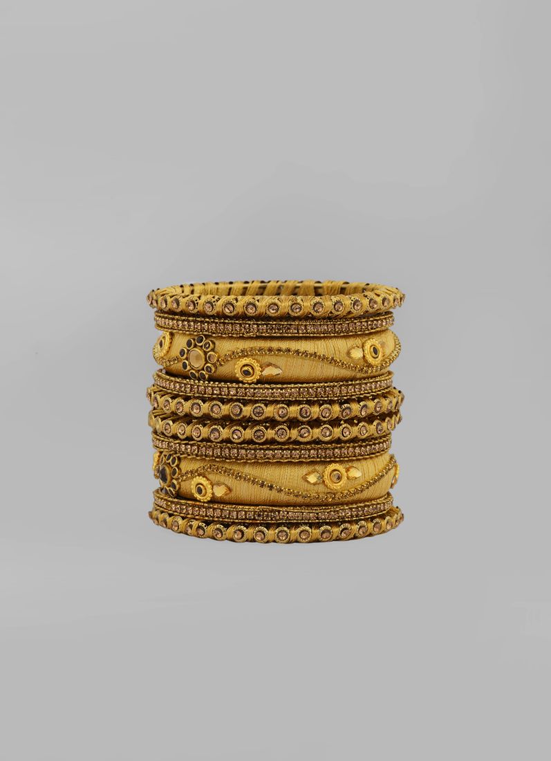 Buy Stylish GoldThread Bangle Set