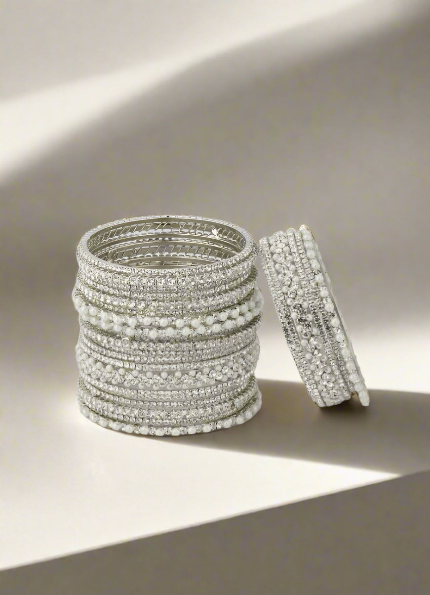 Buy Exquisite Diamante Bangle Set