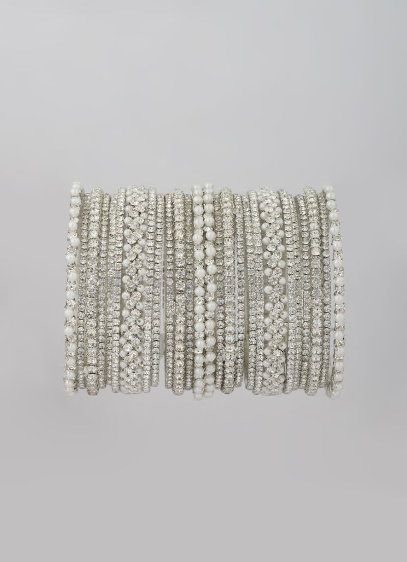 Buy Exquisite Diamante Bangle Set