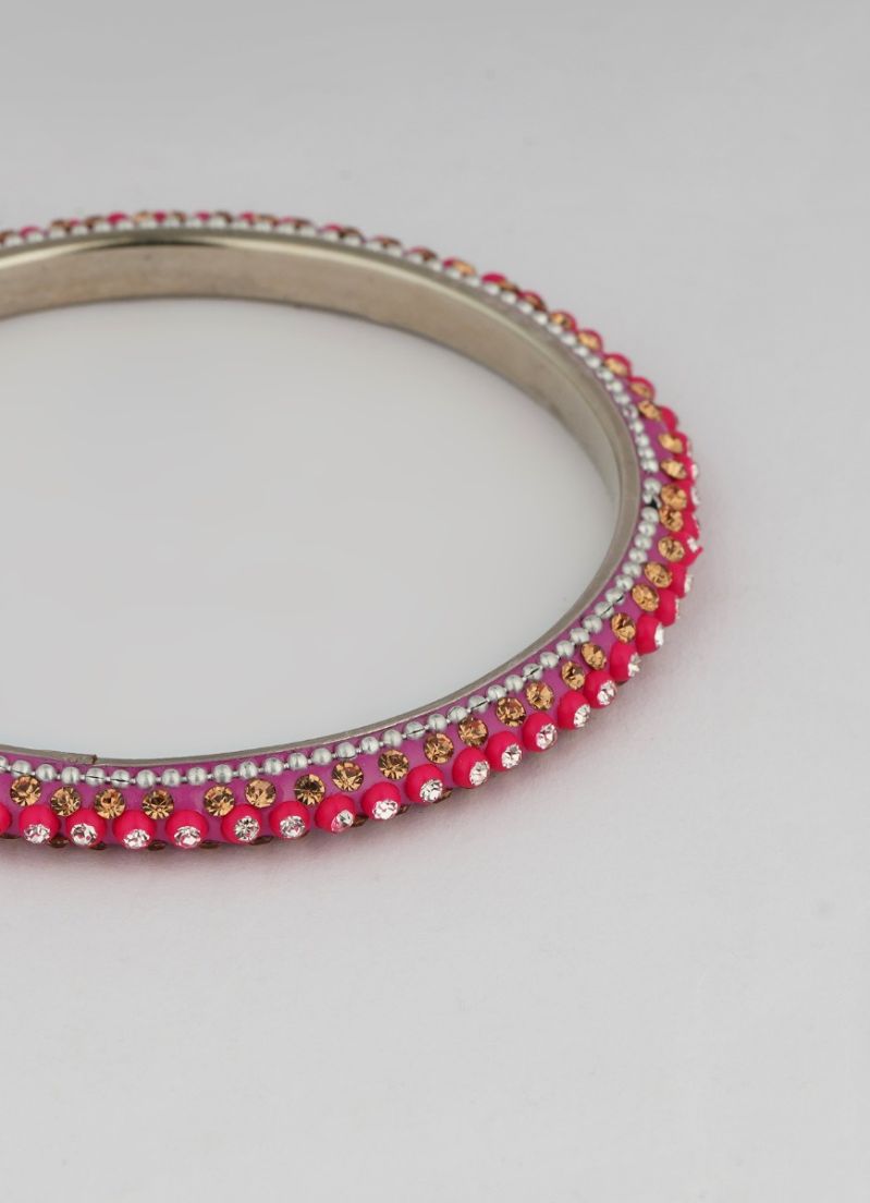 Buy Pink Four Pcs Bangle Set