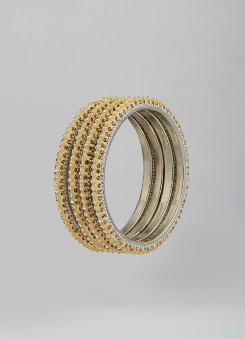 Buy Creamy Four Pcs Bangle Set