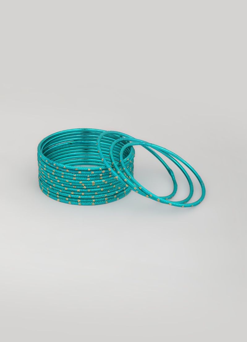 Buy Jade Glitter Spot Bangle Set
