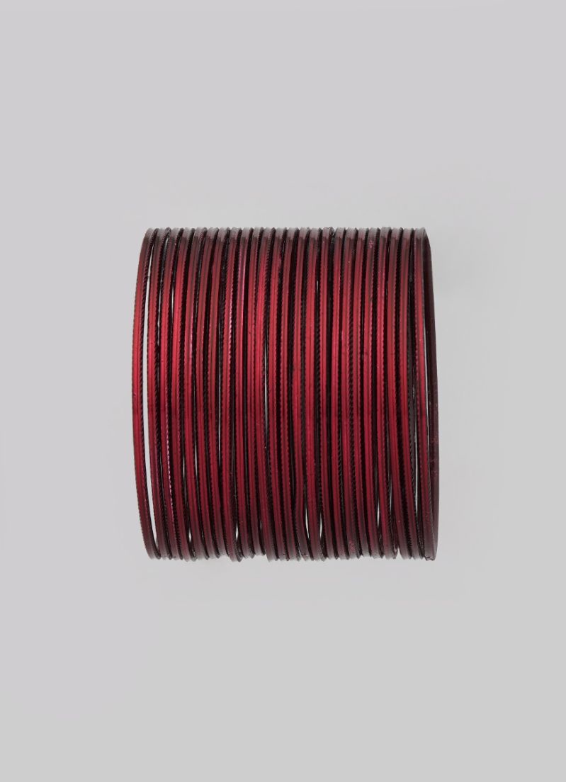 Buy Maroon Metalic Bangle