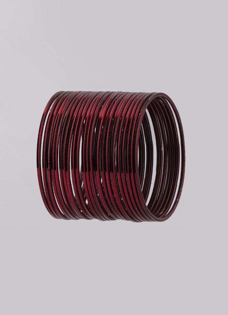 Buy Maroon Metalic Bangle