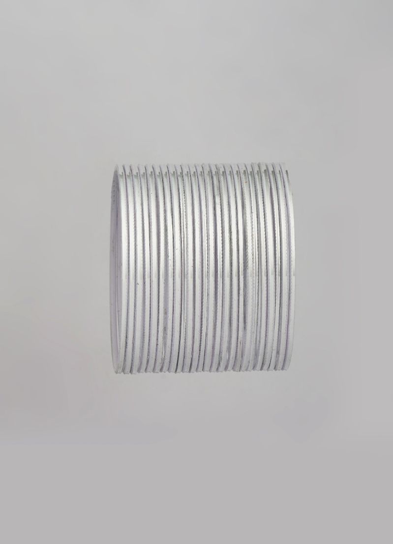 Buy Silver Metalic Bangle