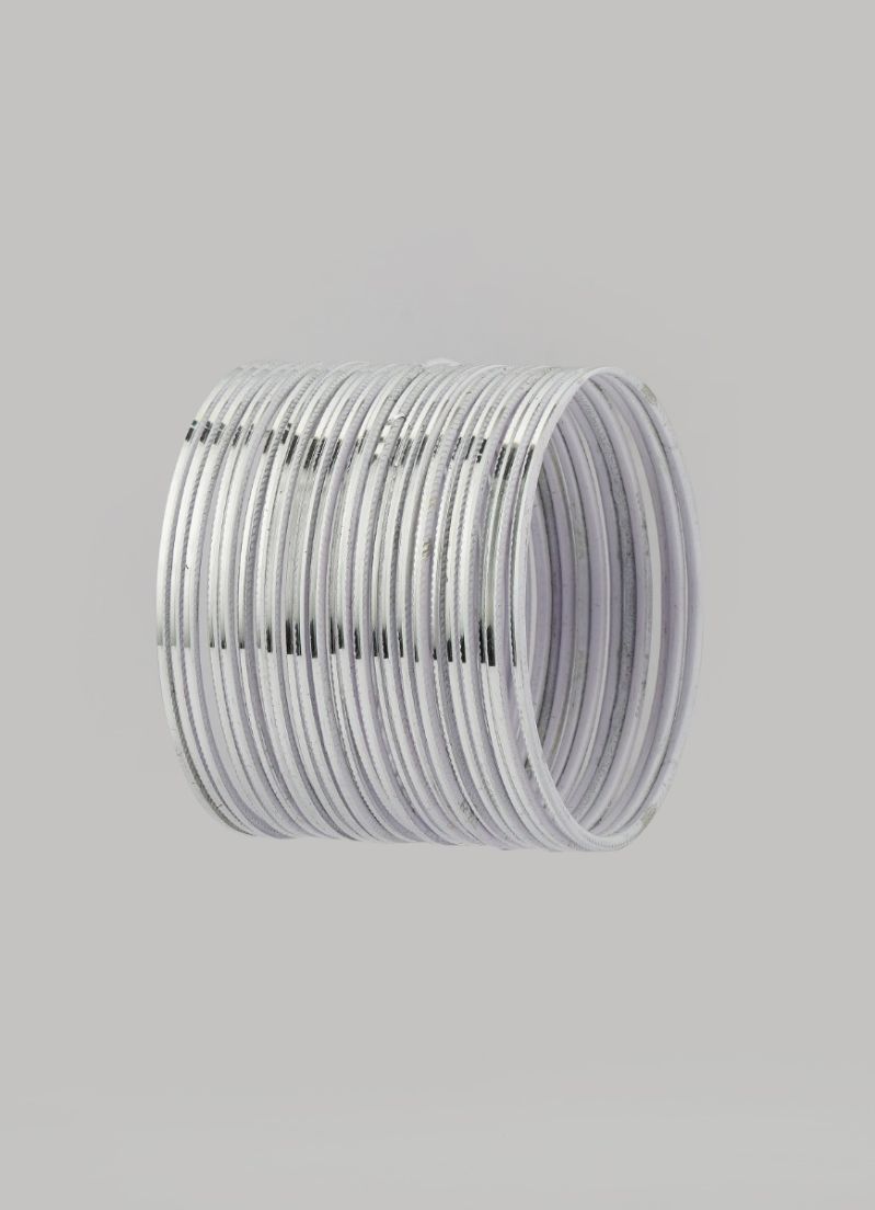 Buy Silver Metalic Bangle