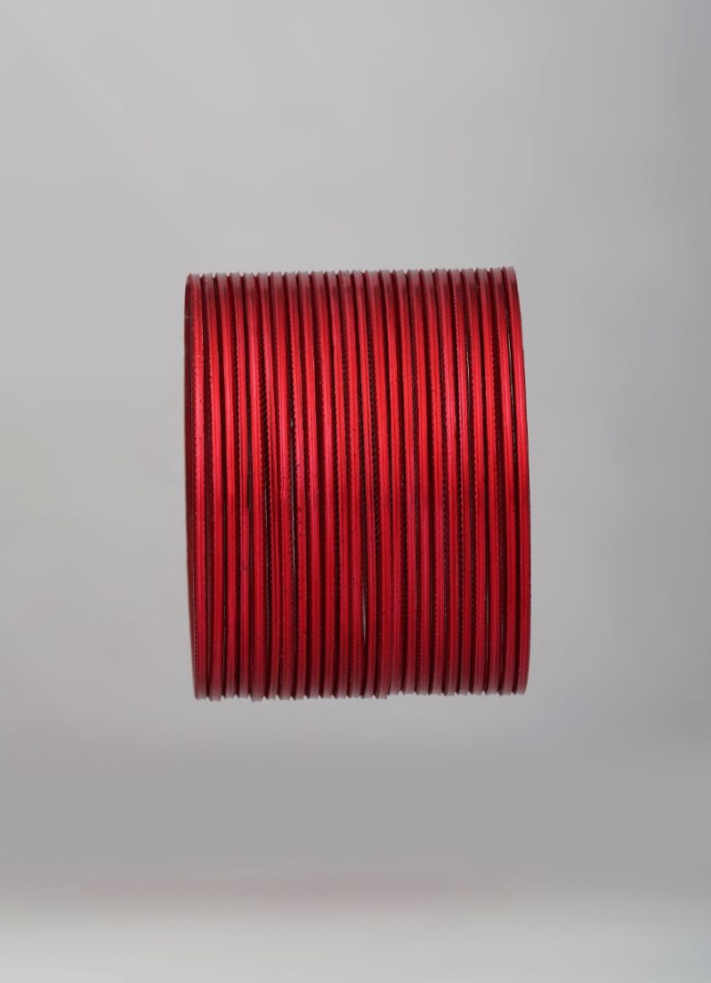 Buy Red Metalic Bangle