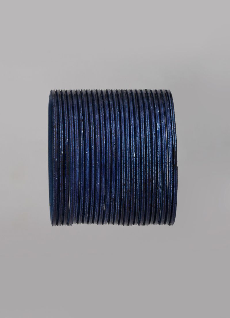 Buy Navy Blue Metalic Bangle