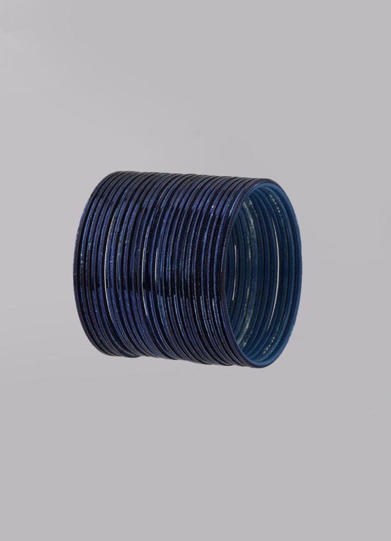 Buy Navy Blue Metalic Bangle