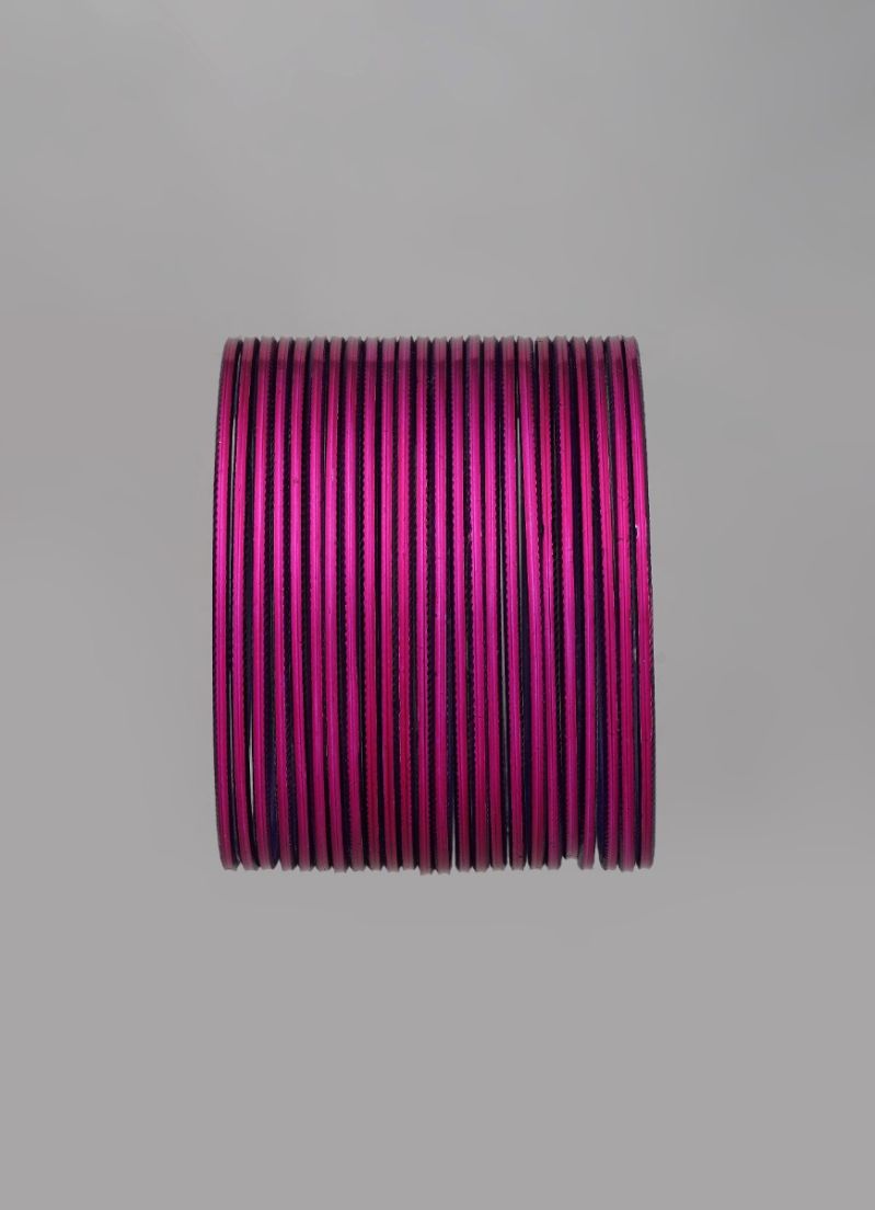 Buy Magenta Metalic Bangle